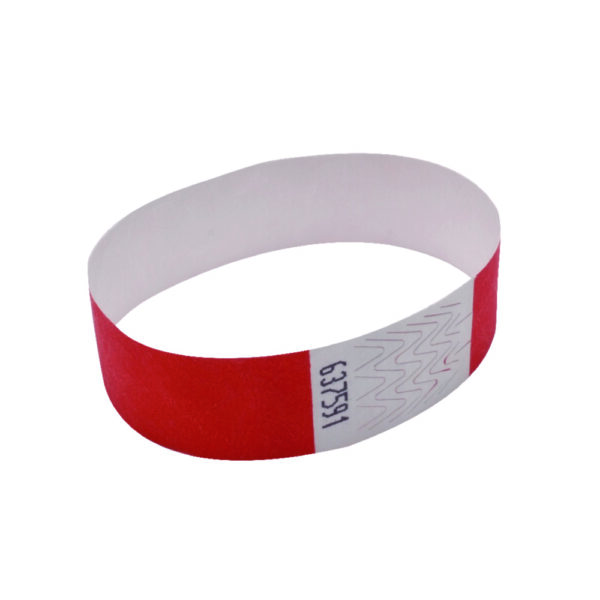 Announce Wrist Bands 19mm Warm Red (Pack of 1000)