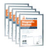 Announce Magnetic Frames A4 Silver (Pack of 5)
