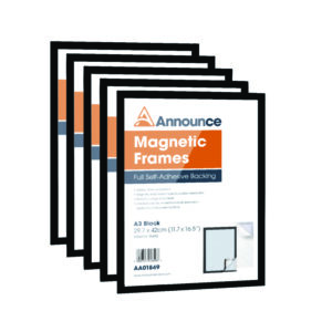 Announce Magnetic Frames A3 Black (Pack of 5)