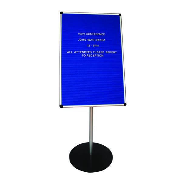 Announce Groove Letter Board with Stand